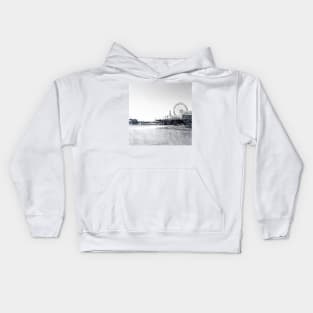 Frosted Santa Monica Pier Kids Hoodie